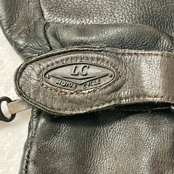 Men’s LC Motorcycle Leather Gloves Size Medium - Picture 2 of 5